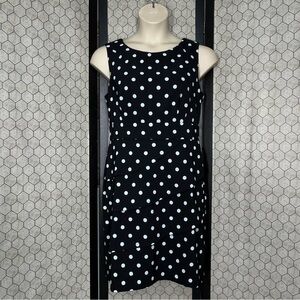 Signature Sabrina by Dress Barn Polka Dot Dress